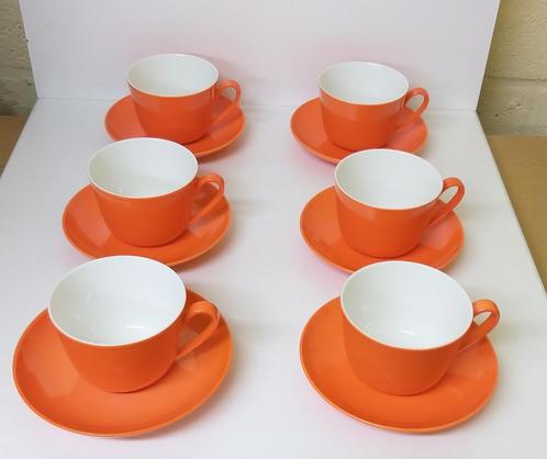 Ensemble de 6 tasses + soucoupes de chez Villeroy et Boch, Huis en Inrichting, Keuken | Servies, Zo goed als nieuw, Porselein