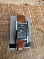 Armani horloge, Ophalen of Verzenden, Zo goed als nieuw, Leer