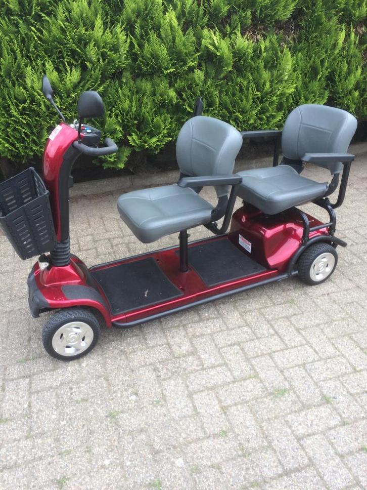 Duo zit scootmobil, Diversen, Brommobielen en Scootmobielen, Zo goed als nieuw, 16 t/m 25 km, 11 t/m 15 km/u, Ophalen