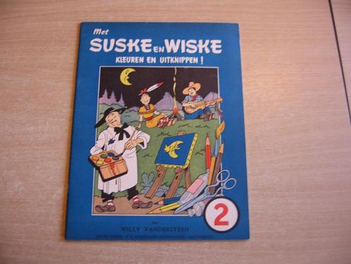 Met Suske en Wiske Kleuren en uitknippen ! 2 - 1e druk 1952., Boeken, Stripverhalen, Zo goed als nieuw, Eén stripboek, Ophalen of Verzenden