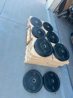 Bumperplates 5 - 10 - 20 - 25 kg, Sport en Fitness, Fitnessmaterialen, Ophalen, Nieuw, Halterschijven