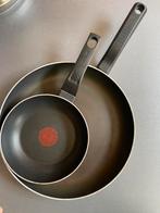 Tefal pan 2 stuks, Ophalen, Zo goed als nieuw, Pannenset, Keramische plaat
