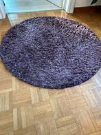 Twee ronde aubergine kleurige tapijten, Zo goed als nieuw, Ophalen