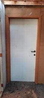 Verfdeur met kassement, Ophalen, Gebruikt, 80 tot 100 cm, Binnendeur