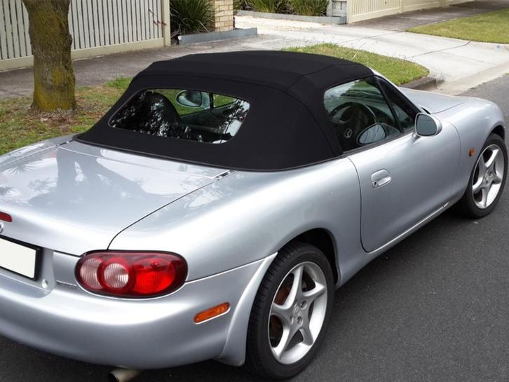 Mazda MX-5 Softtops Zwart & Blauw | INCLUSIEF MONTAGE, Auto-onderdelen, Carrosserie, Mazda, Gebruikt, Ophalen of Verzenden