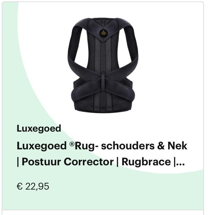 BRACE SCHOUDERS EN NEK, Diversen, Braces, Zo goed als nieuw, Ophalen