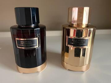 De geuren van Carolina Herrera Nighfall en Gold Mirre beschikbaar voor biedingen