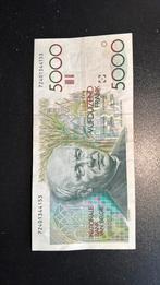 Billet de 5000 francs belge, Postzegels en Munten, Bankbiljetten | Nederland, Ophalen of Verzenden