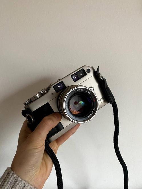 Contax G1 + 45mm 2.0 Planar Zeis T* G1 - G2, Audio, Tv en Foto, Fotocamera's Analoog, Gebruikt, Spiegelreflex, Ophalen of Verzenden