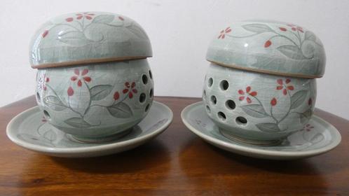 Vintage Aziatische Celadon Crackle theekopje [1498], Antiek en Kunst, Curiosa en Brocante, Ophalen of Verzenden