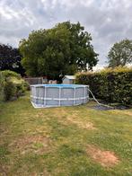 Intex piscine tubulaire D457xH122 cm, Ophalen, Zo goed als nieuw