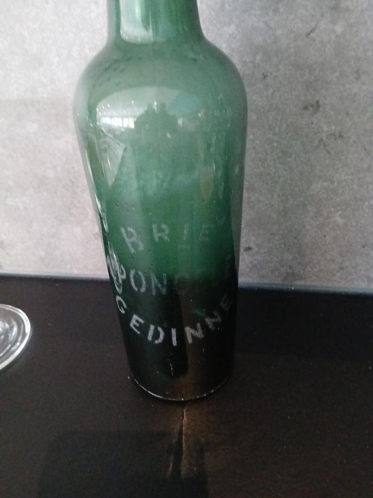 Oude bierfles BRIE PONCELET GEDINNE, Verzamelen, Biermerken, Gebruikt, Flesje(s), Overige merken, Ophalen of Verzenden