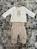 C&A setje maat 56 met beer erop, Kinderen en Baby's, C&A, Verzenden, Zo goed als nieuw, Setje