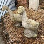 Tuinbeeld gans 2 stuks, Ophalen, Gebruikt, Beton, Dierenbeeld