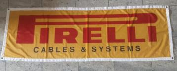 Drapeau vintage PIRELLI   50x145