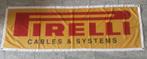 Drapeau vintage PIRELLI   50x145, Comme neuf, Enlèvement ou Envoi