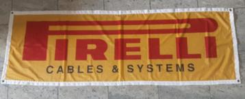 Vintage PIRELLI banner- vlag    50x145
