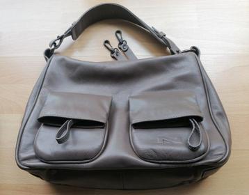 Handtas Nathan taupe kleur., Enlèvement, Comme neuf, Sac à main