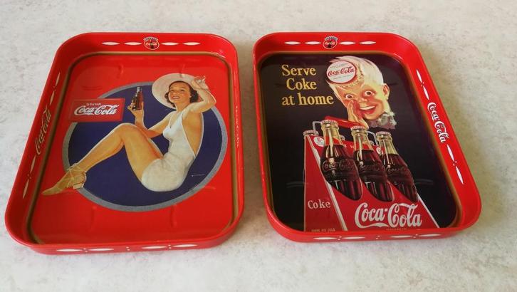 2 cola dienborden metaal, Verzamelen, Merken en Reclamevoorwerpen, Gebruikt, Ophalen