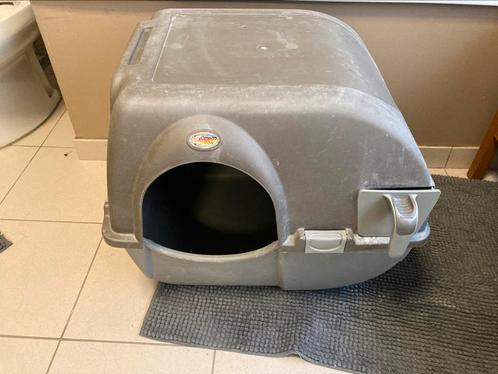 Omega Paw Roll’n clean kattenbak 50 x 56 x 50cm, Dieren en Toebehoren, Kattenbakken, Gebruikt, Gesloten, Ophalen