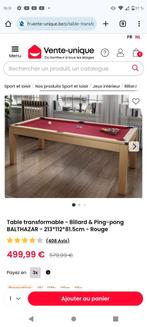 table billard, Ophalen