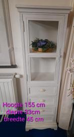 Vitrinekast. Hout wit., Huis en Inrichting, Ophalen
