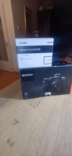 Sony A7 met SIGMA 45mm F2.8 DG DN, Audio, Tv en Foto, Fotocamera's Digitaal, Ophalen of Verzenden, Gebruikt, Sony