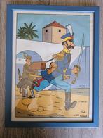 Poster van Kuifje in een lijst. 
Afmetingen 30 x 40 cm 
22 e, Verzamelen, Ophalen of Verzenden, Kuifje