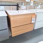GOEDKOOP EN NIEUW Badkamermeubel met wastafel Kode 60 eiken, Ophalen of Verzenden, Nieuw