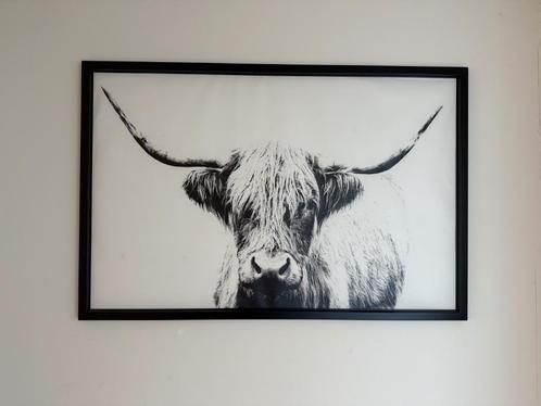 BJÖRKSTA Fotolijst en afbeelding Rund, Huis en Inrichting, Woonaccessoires | Lijsten, Zo goed als nieuw, 75 cm of meer, 100 tot 125 cm