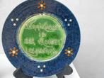 bord VLAAMS aardewerk  spreuk, Ophalen of Verzenden