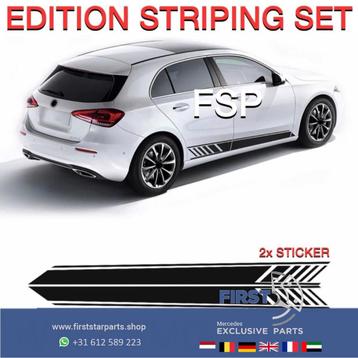 W177 A45 AMG EDITION STICKER SET L/R STRIPING A KLASSE 2020- beschikbaar voor biedingen