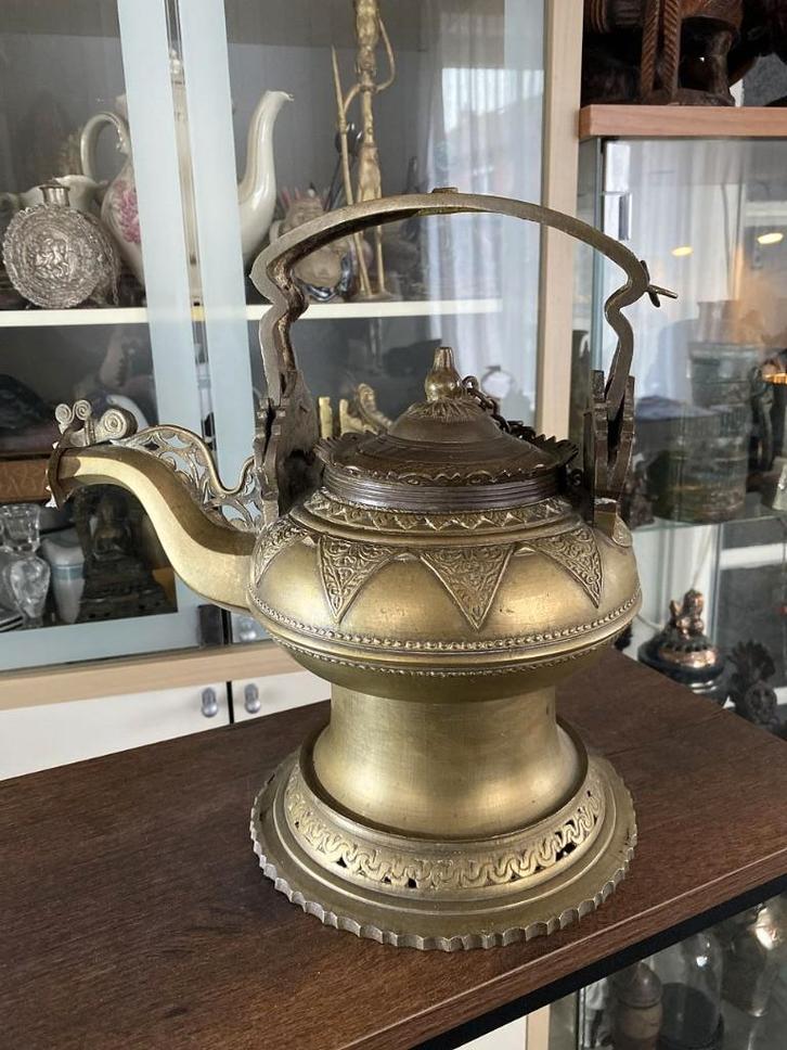 Bouilloire en cuivre, Padang, Sumatra, vers 1900, Antiquités & Art, Antiquités | Bronze & Cuivre, Bronze, Enlèvement ou Envoi