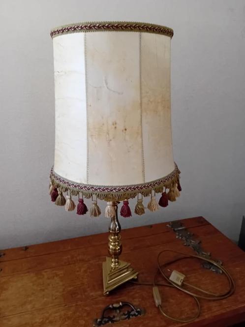 Stijlvolle retro/vintage tafellamp/lampadaire, Huis en Inrichting, Lampen | Tafellampen, Gebruikt, 50 tot 75 cm, Overige materialen