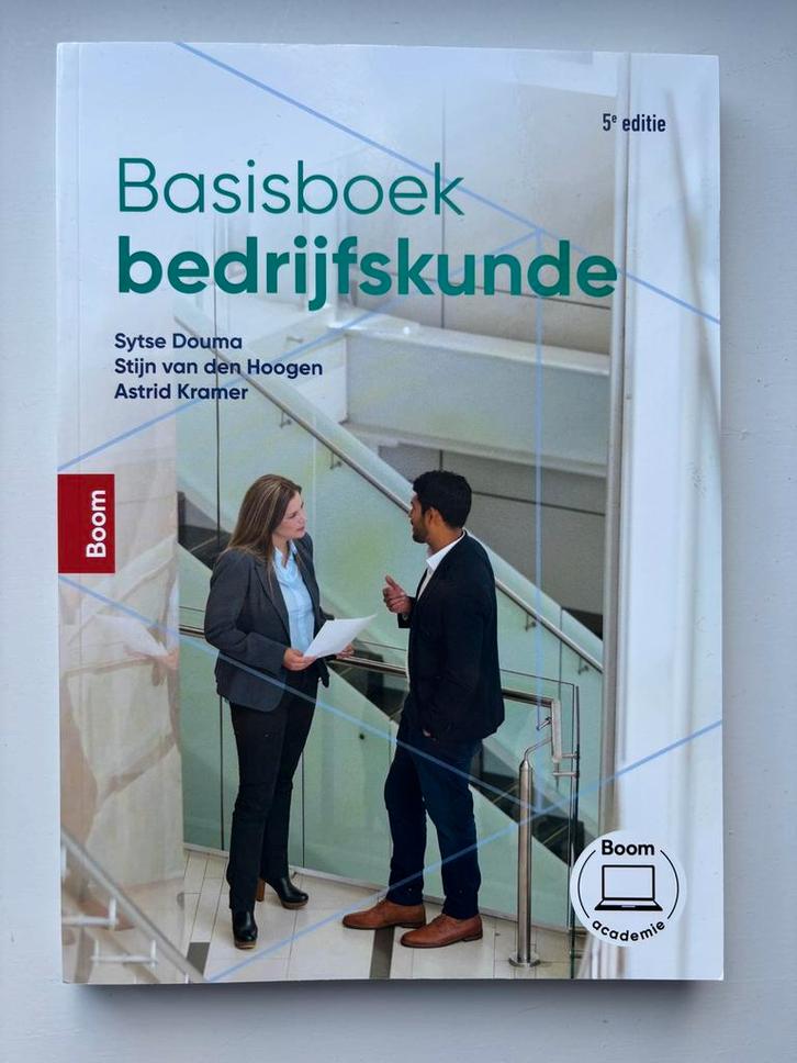 Sytse Douma - Basisboek bedrijfskunde - ONGEBRUIKTE LICENTIE, Boeken, Studieboeken en Cursussen, Nieuw, Ophalen of Verzenden
