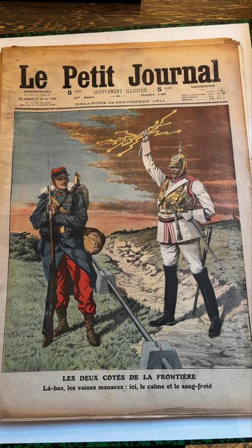 Vintage kranten - Le Petit Journal, Verzamelen, Tijdschriften, Kranten en Knipsels, Krant, Ophalen