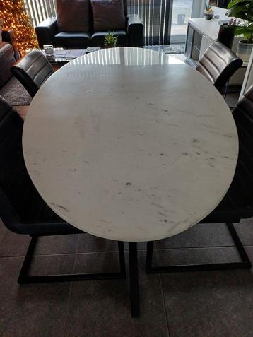 tafel, Huis en Inrichting, Tafels | Eettafels, Ophalen, Overige materialen, Zo goed als nieuw, Modern