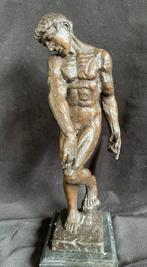 Bronzen beeld naakte man (Adam) Rodin 37cm zuiver brons, Ophalen of Verzenden