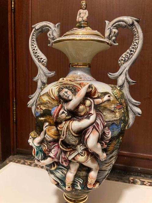 Capodimonte grote siervaas, Antiek en Kunst, Antiek | Porselein, Ophalen