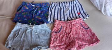 4 korte broeken shorts  someone zara claesens maat 122 beschikbaar voor biedingen