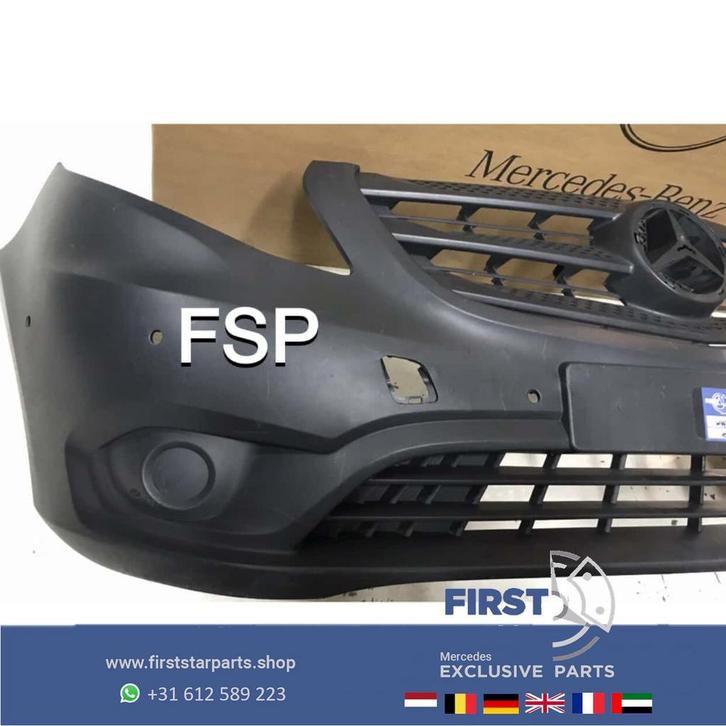 W447 VITO BESTEL BUS VOORBUMPER A4478859625 COMPLEET 2014-20, Auto-onderdelen, Carrosserie, Bumper, Mercedes-Benz, Voor, Gebruikt