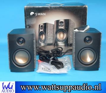  HiVi Swan OS-10 active bookshelf speakers  beschikbaar voor biedingen