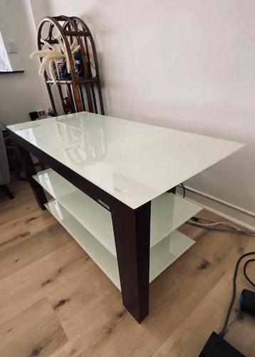 Table basse NorStone verre & bois beschikbaar voor biedingen