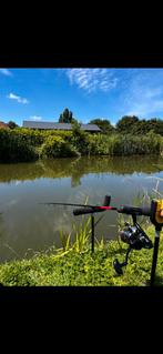 Feeder hengel EN molen, Watersport en Boten, Hengelsport | Karpervissen, Ophalen, Zo goed als nieuw, Molen