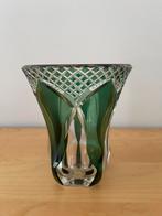 VSL groene kristallen vaas, Antiek en Kunst, Ophalen