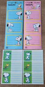 Snoopy stickers / etiketten, Collections, Personnages de BD, Comme neuf, Enlèvement ou Envoi, Snoopy