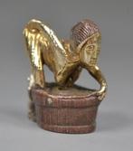 Japan : Antieke Shunga Netsuke in zilver/koper - 19de Eeuw, Verzenden