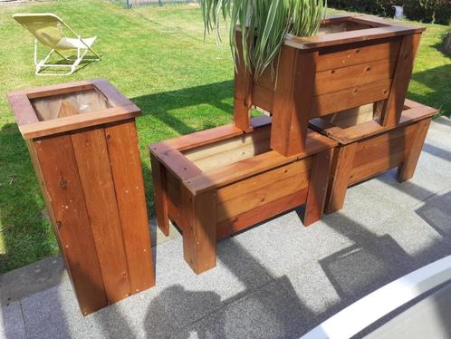 FETE DE MAMAN : GRANDE JARDINIERE EN BOIS 50 ou 60 eur / 1, Tuin en Terras, Bloembakken en Plantenbakken, Zo goed als nieuw, Hout