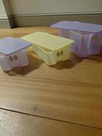 3 Prima Klima Tupperware vershoudcontainers, Enlèvement ou Envoi, Utilisé, Jaune, Récipient ou Bol