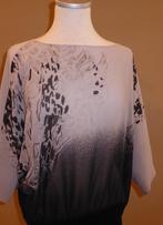 Mooie feestelijke bloes " Taifun "  One Size, Kleding | Dames, Ophalen of Verzenden, Zo goed als nieuw, Zwart